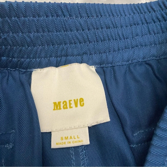 Anthropologie Maeve A-Line drawstring pull-on Skirt Blue 28768 - Picture 6 of 8